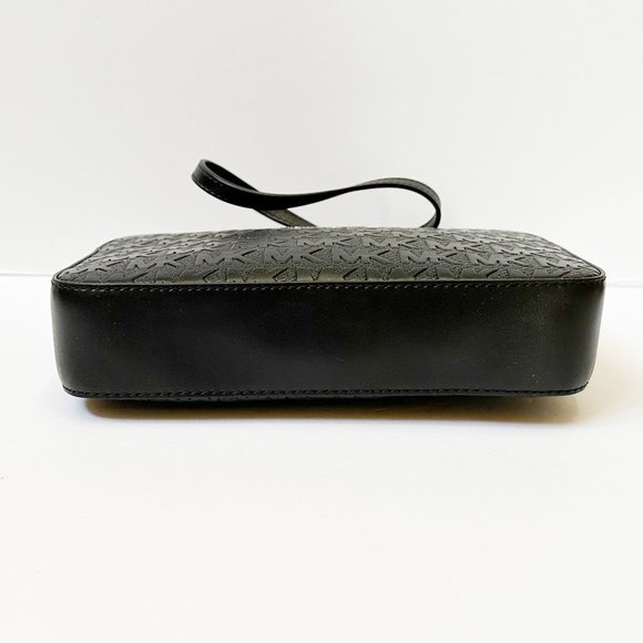 Michael Kors Jet Set Item East West Shoulder Crossbody Bag MK Signature Black - Picture 6 of 10